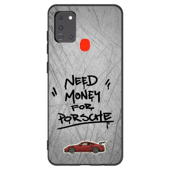 Picasee silikonový černý obal pro Samsung Galaxy A21s - Grey Drift