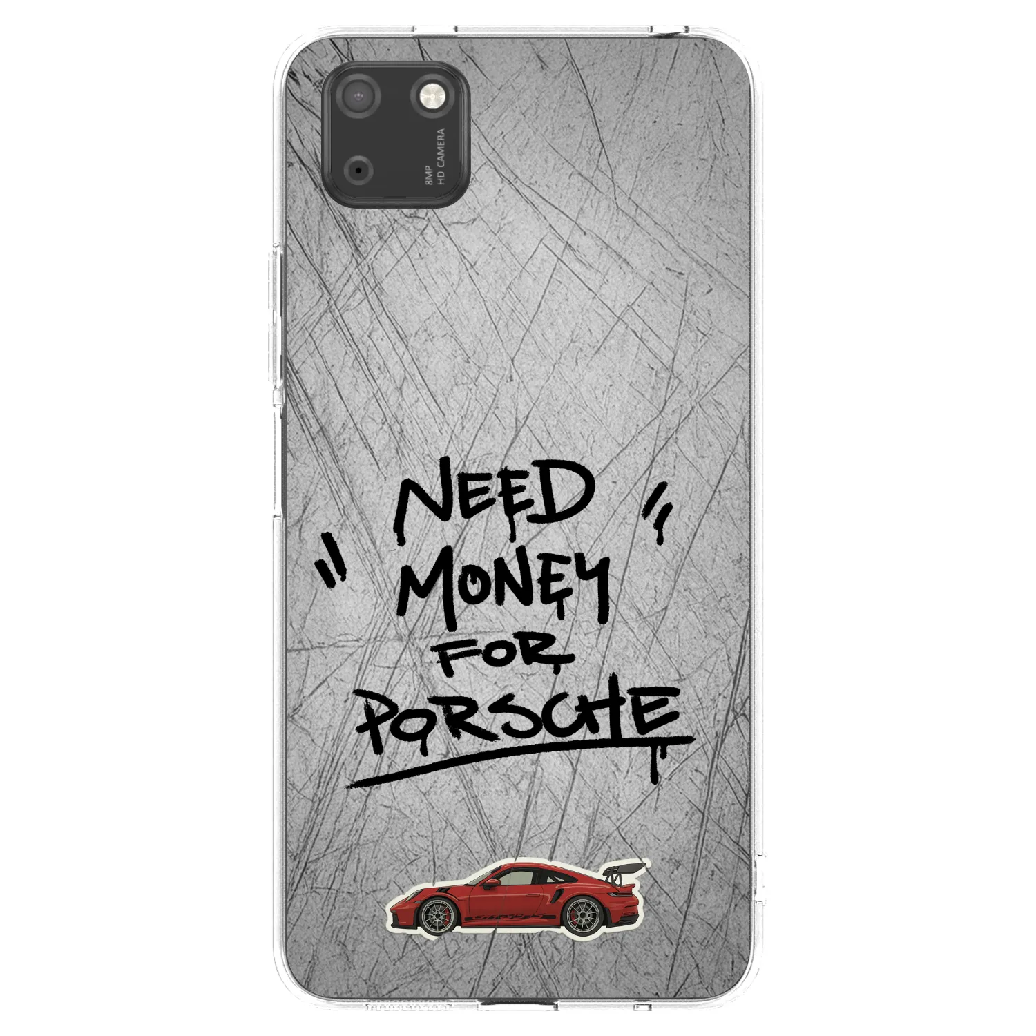 Picasee silikonový průhledný obal pro Huawei Y5P - Grey Drift