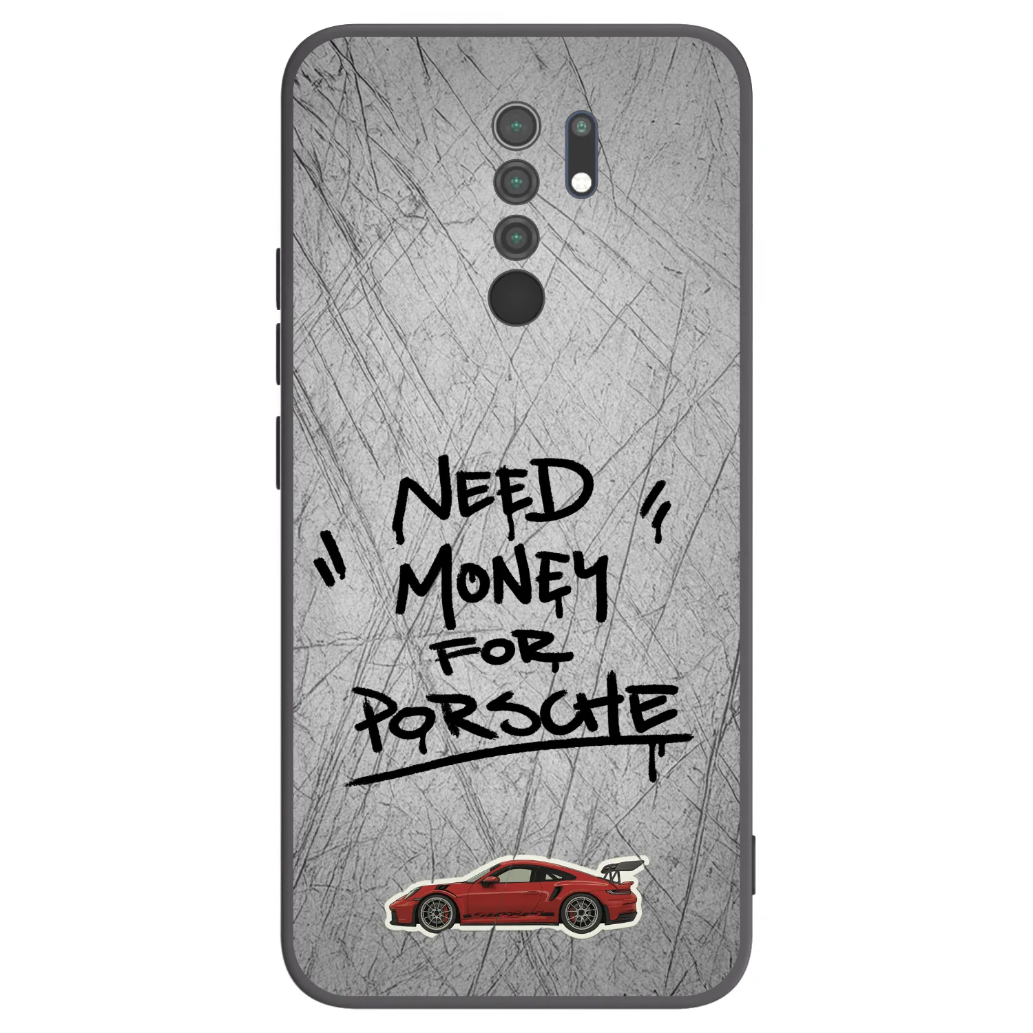 Picasee silikonový černý obal pro Xiaomi Redmi 9 - Grey Drift
