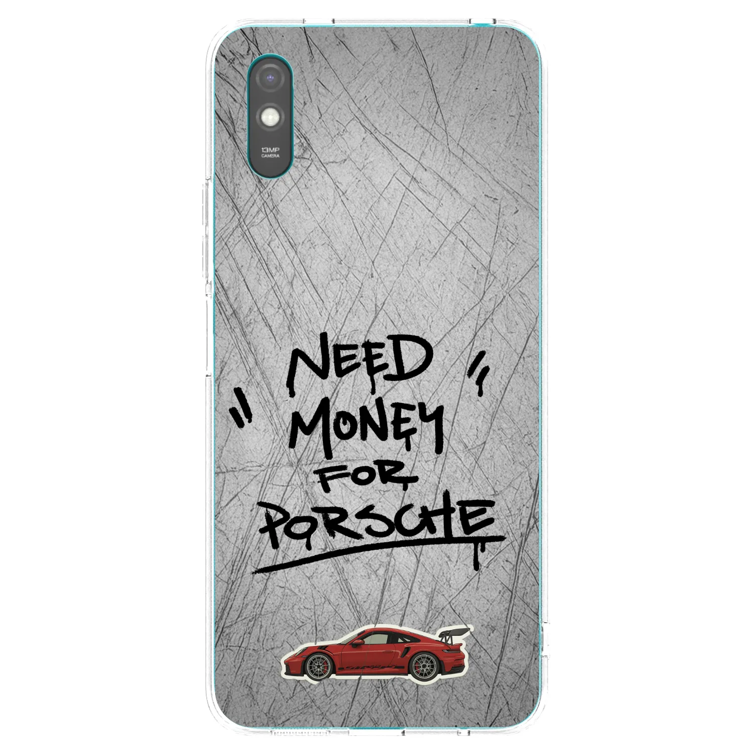 Picasee silikonový průhledný obal pro Xiaomi Redmi 9A - Grey Drift