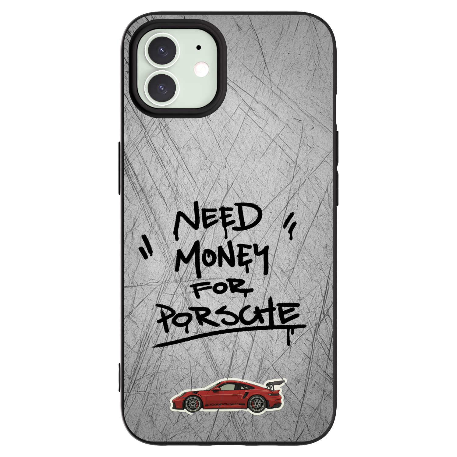 Picasee silikonový černý obal pro Apple iPhone 12 - Grey Drift