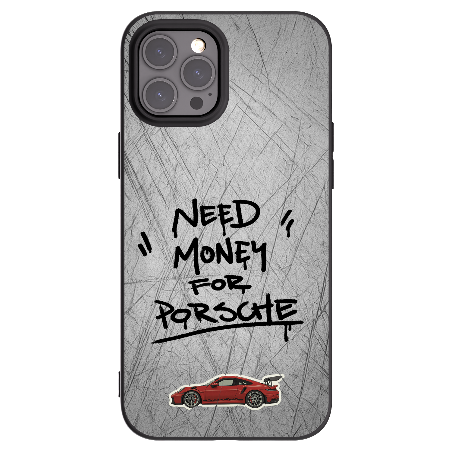 Picasee silikonový černý obal pro Apple iPhone 12 Pro Max - Grey Drift