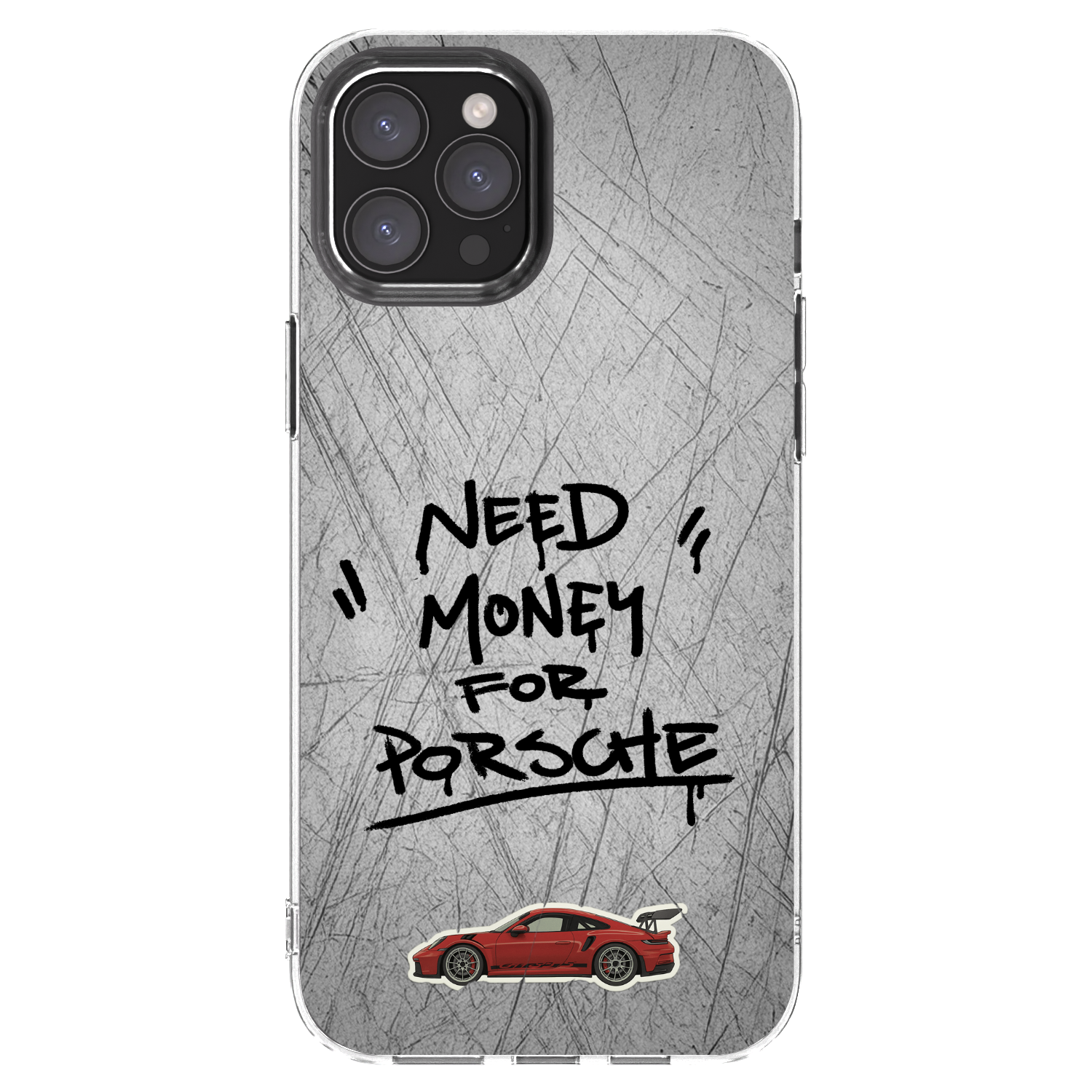 Picasee silikonový průhledný obal pro Apple iPhone 12 Pro Max - Grey Drift