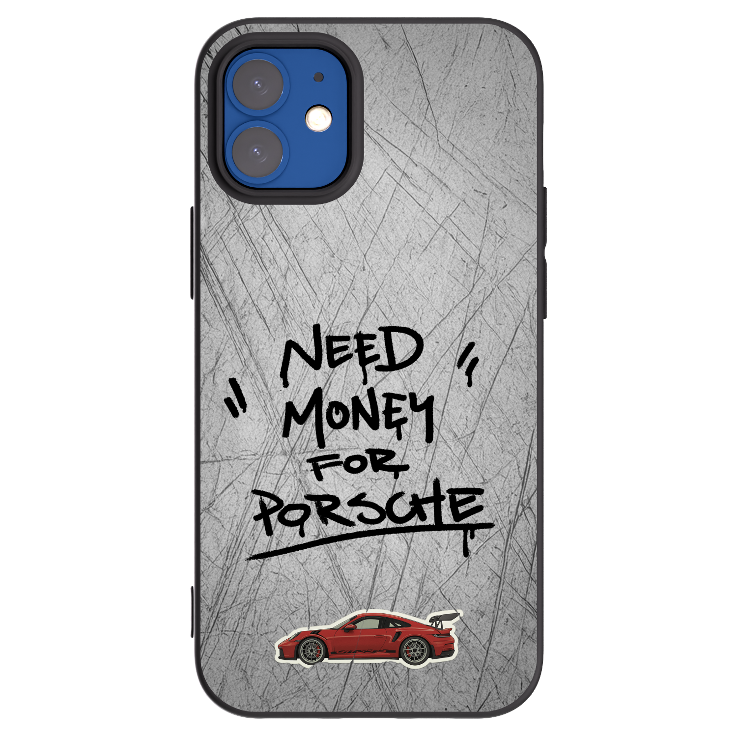 Picasee silikonový černý obal pro Apple iPhone 12 mini - Grey Drift