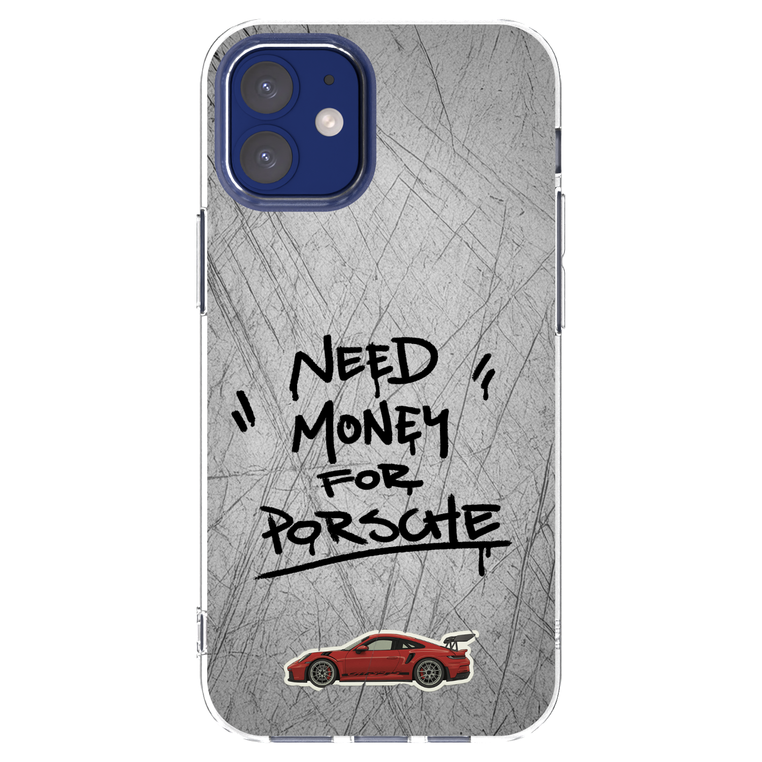 Picasee silikonový průhledný obal pro Apple iPhone 12 mini - Grey Drift