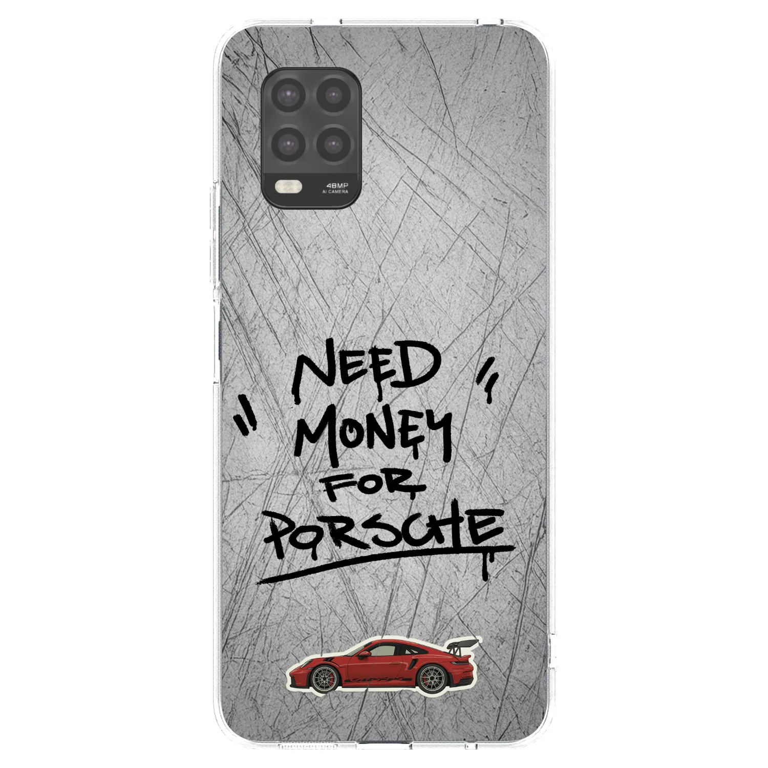 Picasee silikonový průhledný obal pro Xiaomi Mi 10 Lite - Grey Drift