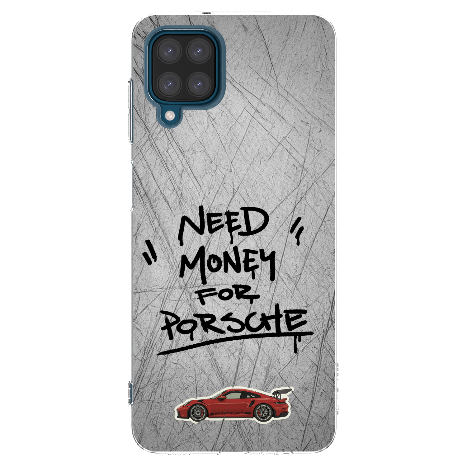 Picasee silikonový průhledný obal pro Samsung Galaxy A12 A125F - Grey Drift