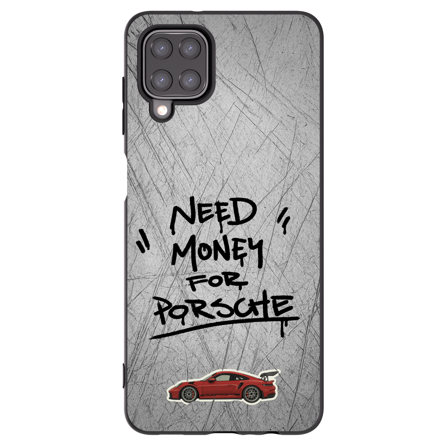 Picasee silikonový černý obal pro Samsung Galaxy A12 A125F - Grey Drift