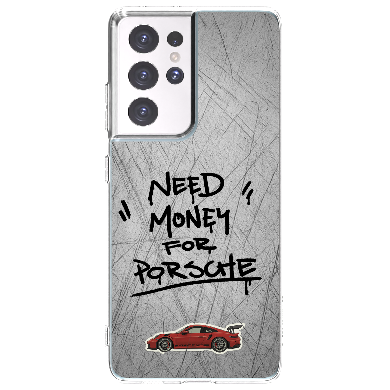 Picasee silikonový průhledný obal pro Samsung Galaxy S21 Ultra 5G G998B - Grey Drift