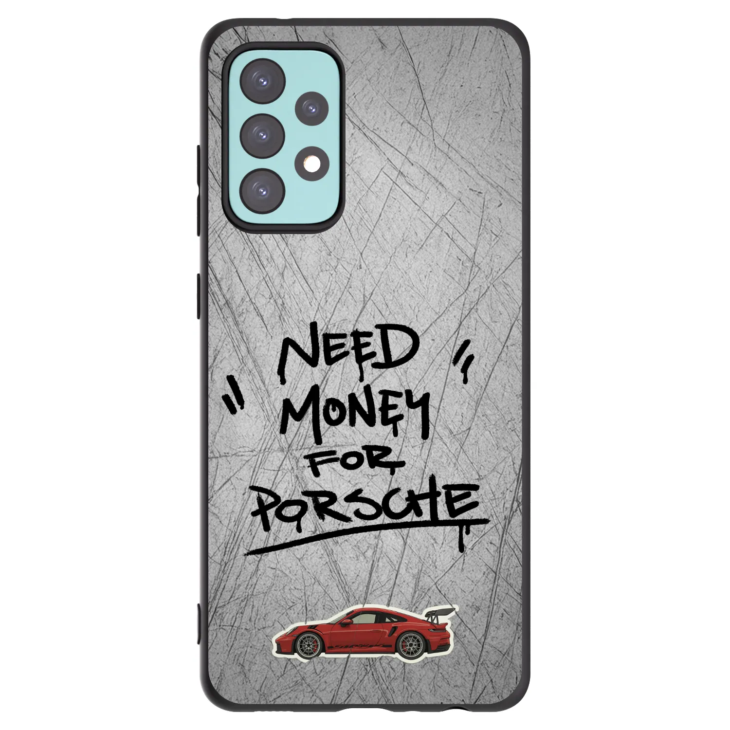 Picasee silikonový černý obal pro Samsung Galaxy A72 A725F - Grey Drift