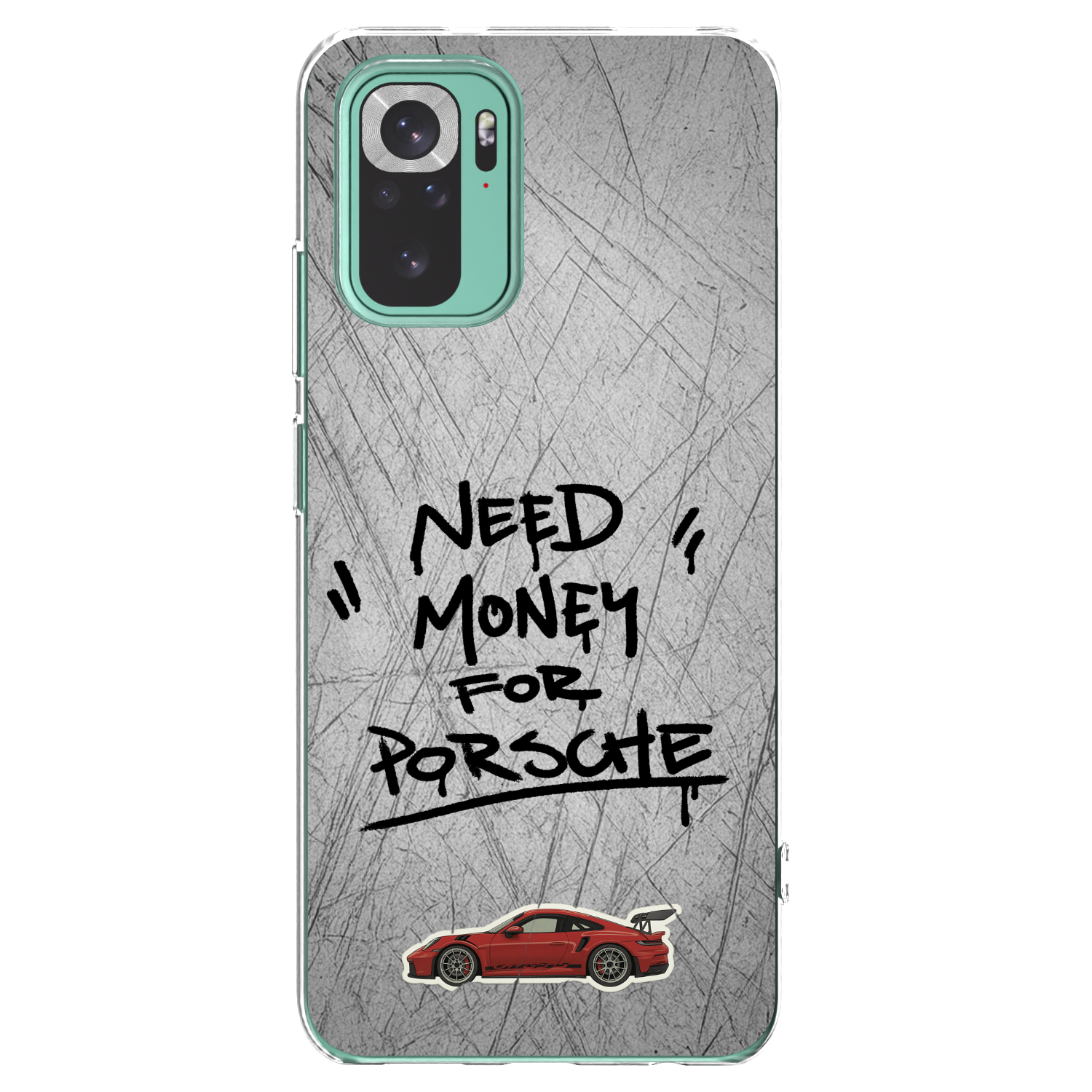 Picasee silikonový průhledný obal pro Xiaomi Redmi Note 10 Pro - Grey Drift