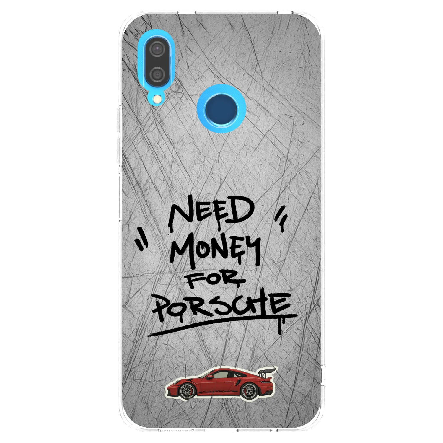 Picasee silikonový průhledný obal pro Huawei P20 Lite - Grey Drift