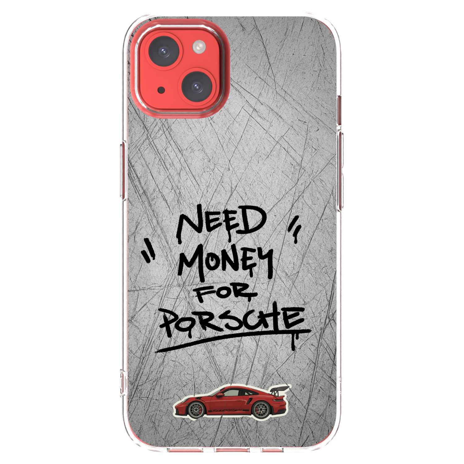 Picasee silikonový průhledný obal pro Apple iPhone 13 - Grey Drift