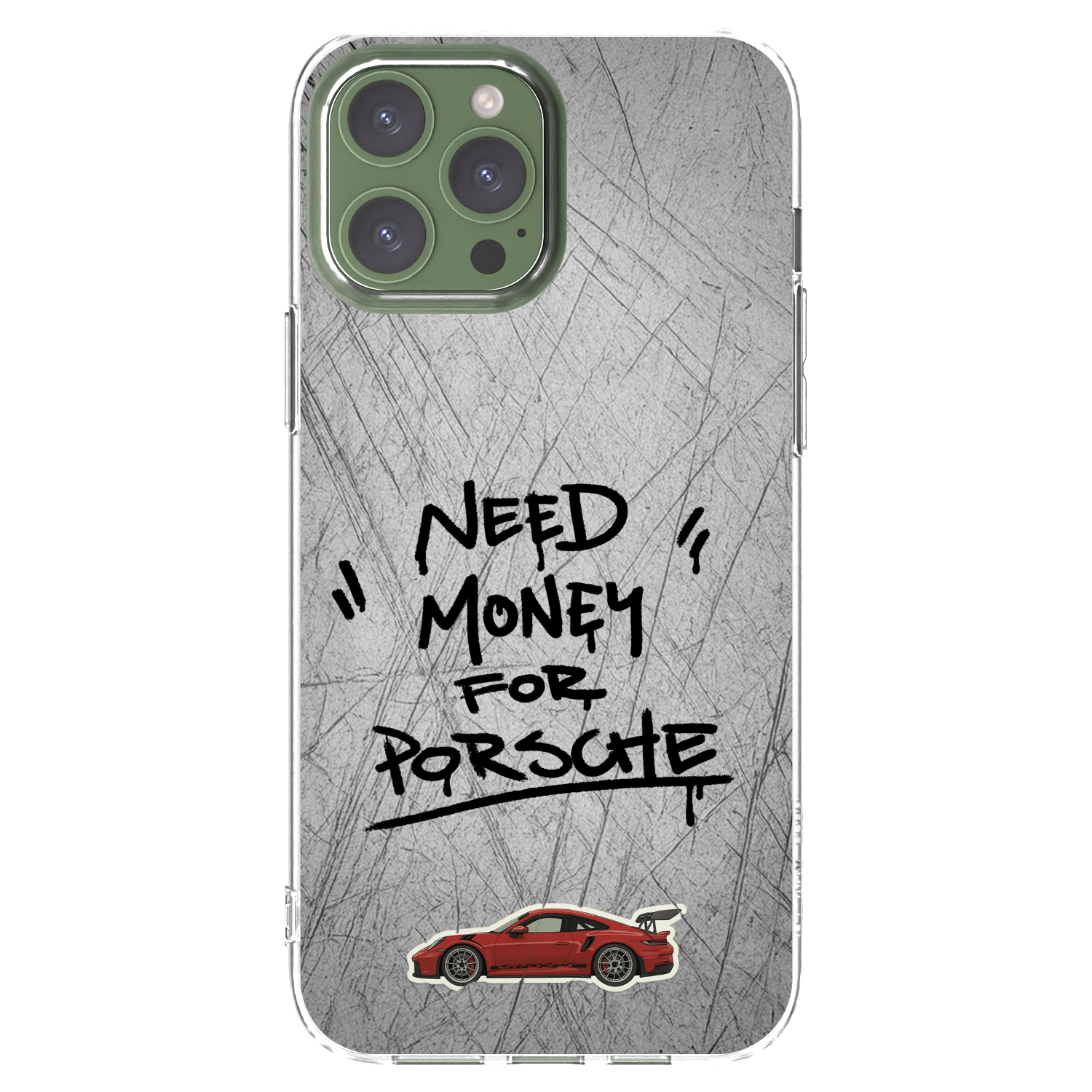 Picasee silikonový průhledný obal pro Apple iPhone 13 Pro Max - Grey Drift