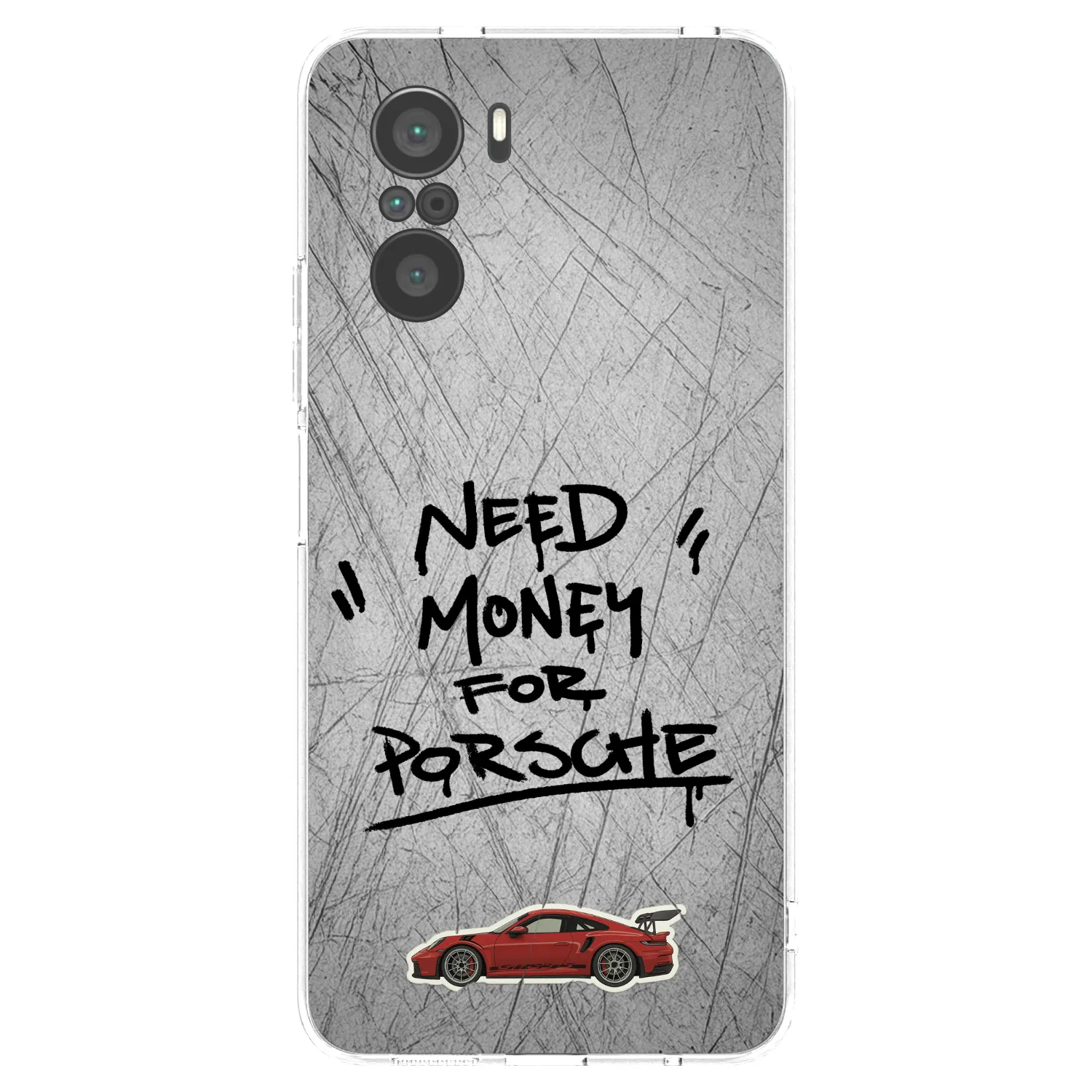Picasee silikonový průhledný obal pro Xiaomi Poco F3 - Grey Drift