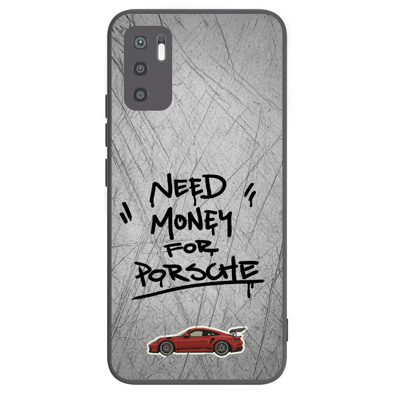 Picasee silikonový černý obal pro Xiaomi Redmi Note 10 5G - Grey Drift