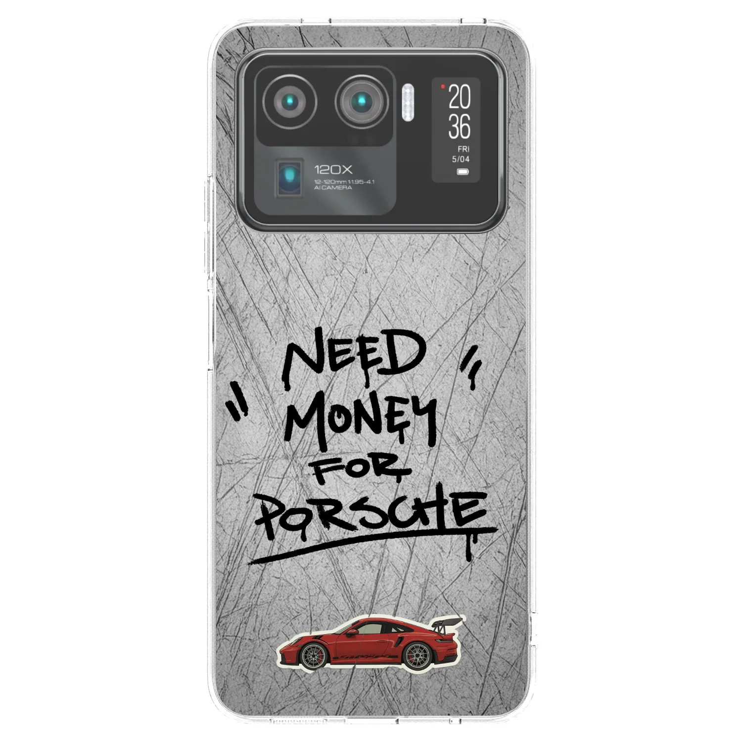 Picasee silikonový průhledný obal pro Xiaomi Mi 11 Ultra - Grey Drift