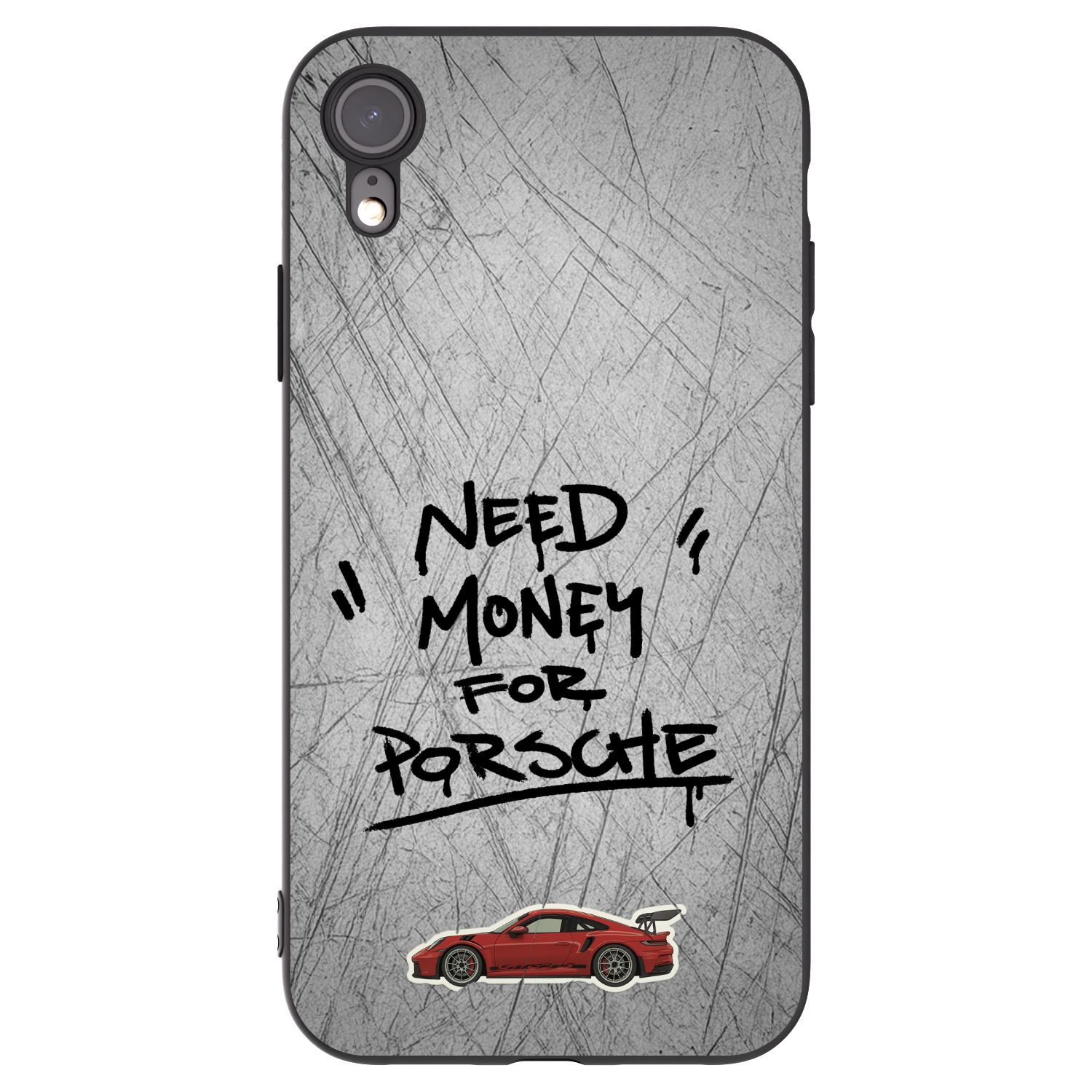 Picasee silikonový černý obal pro Apple iPhone XR - Grey Drift