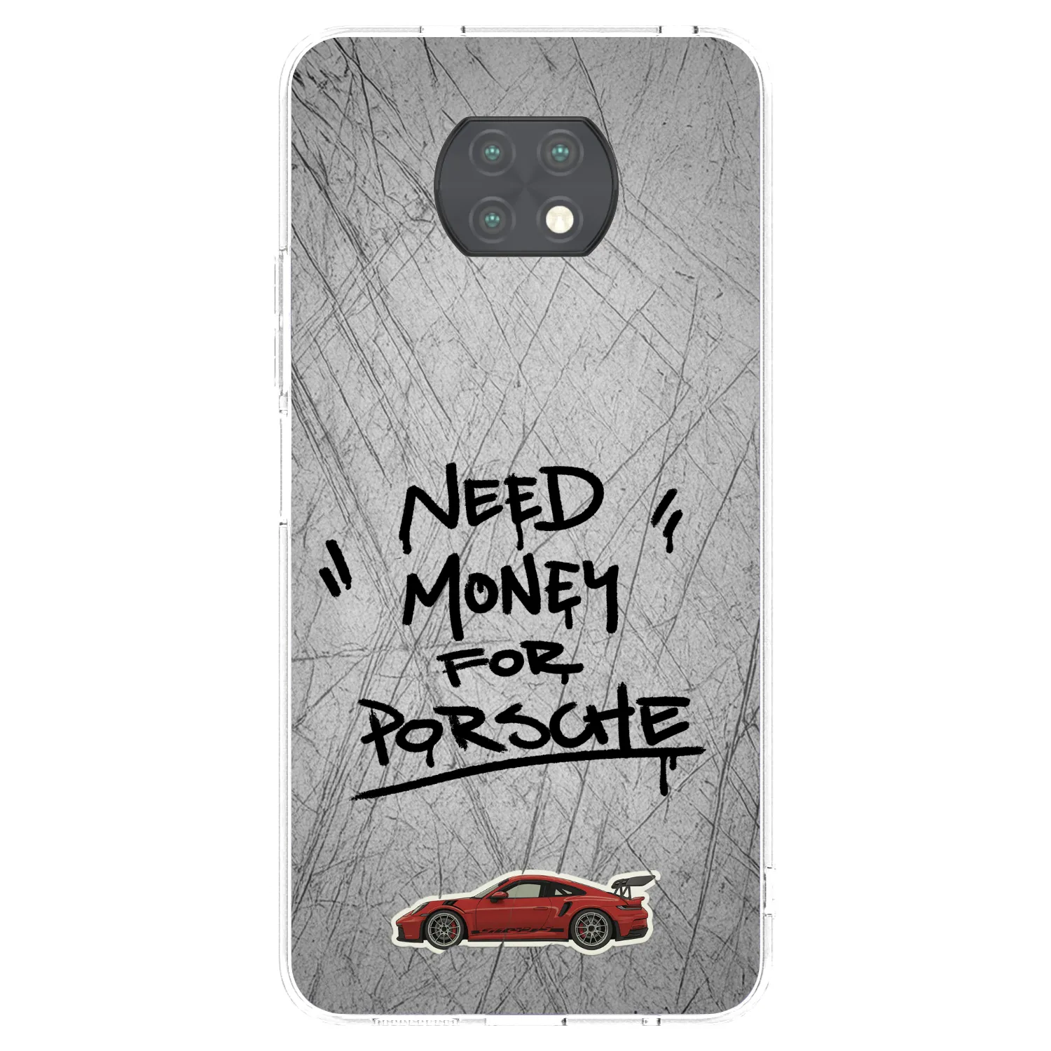 Picasee silikonový průhledný obal pro Xiaomi Redmi Note 9T - Grey Drift