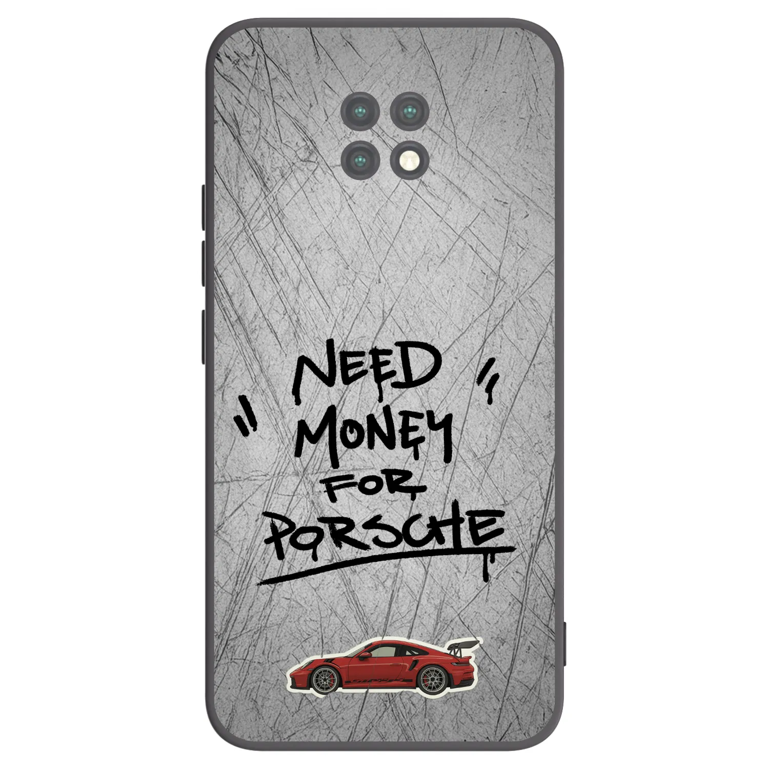 Picasee silikonový černý obal pro Xiaomi Redmi Note 9T - Grey Drift