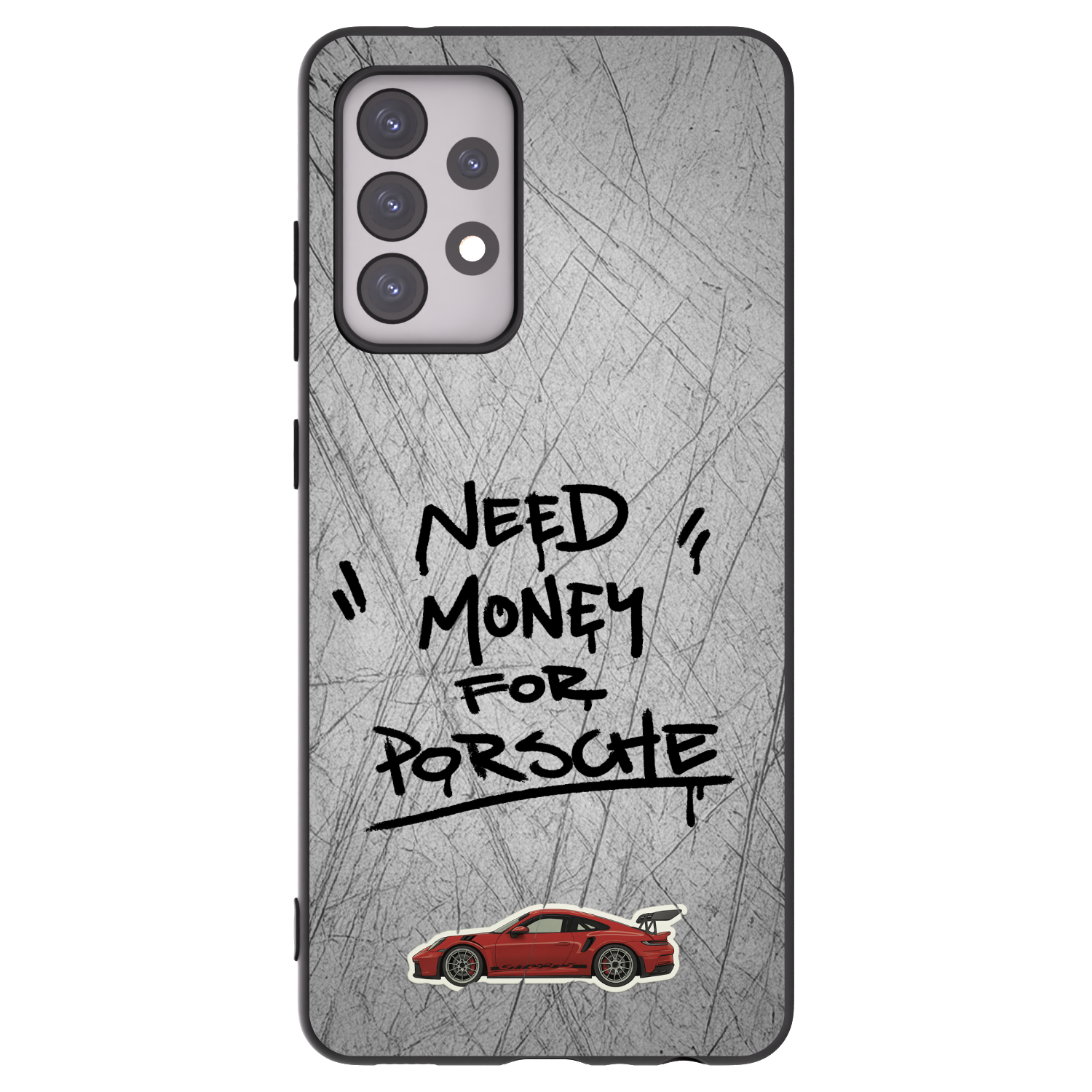 Picasee silikonový černý obal pro Samsung Galaxy A52s 5G A528B - Grey Drift