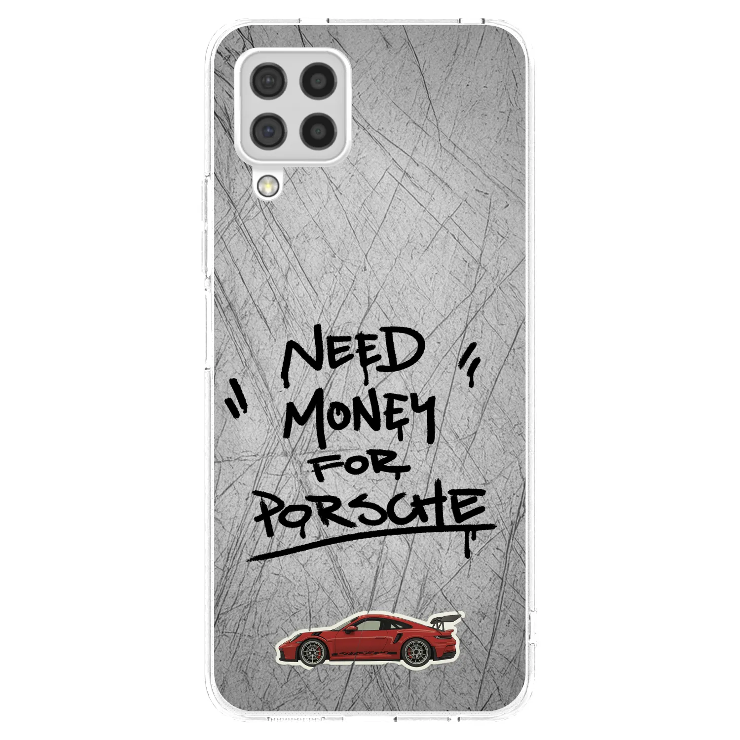 Picasee silikonový průhledný obal pro Samsung Galaxy A22 A225F 4G - Grey Drift