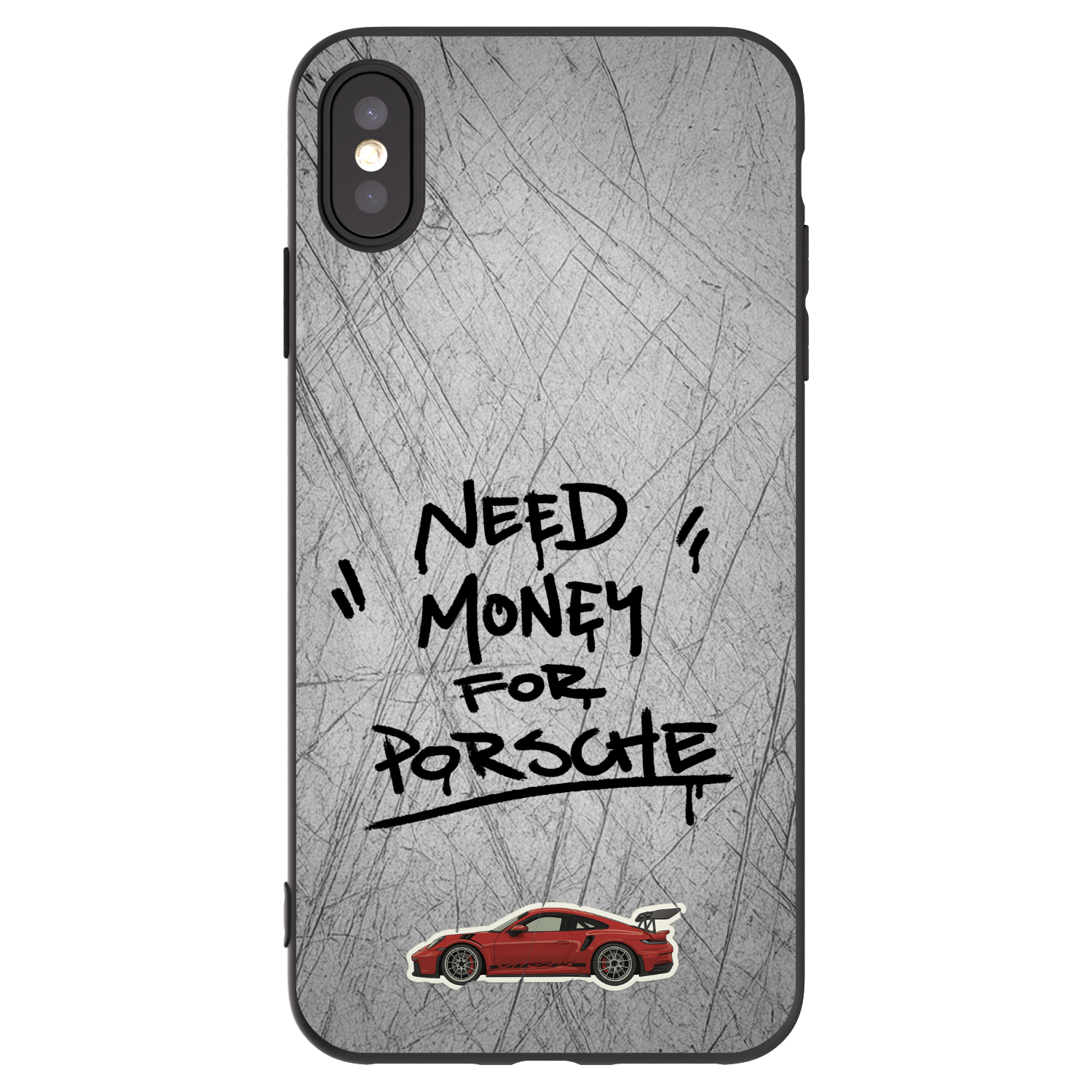Picasee silikonový černý obal pro Apple iPhone XS Max - Grey Drift