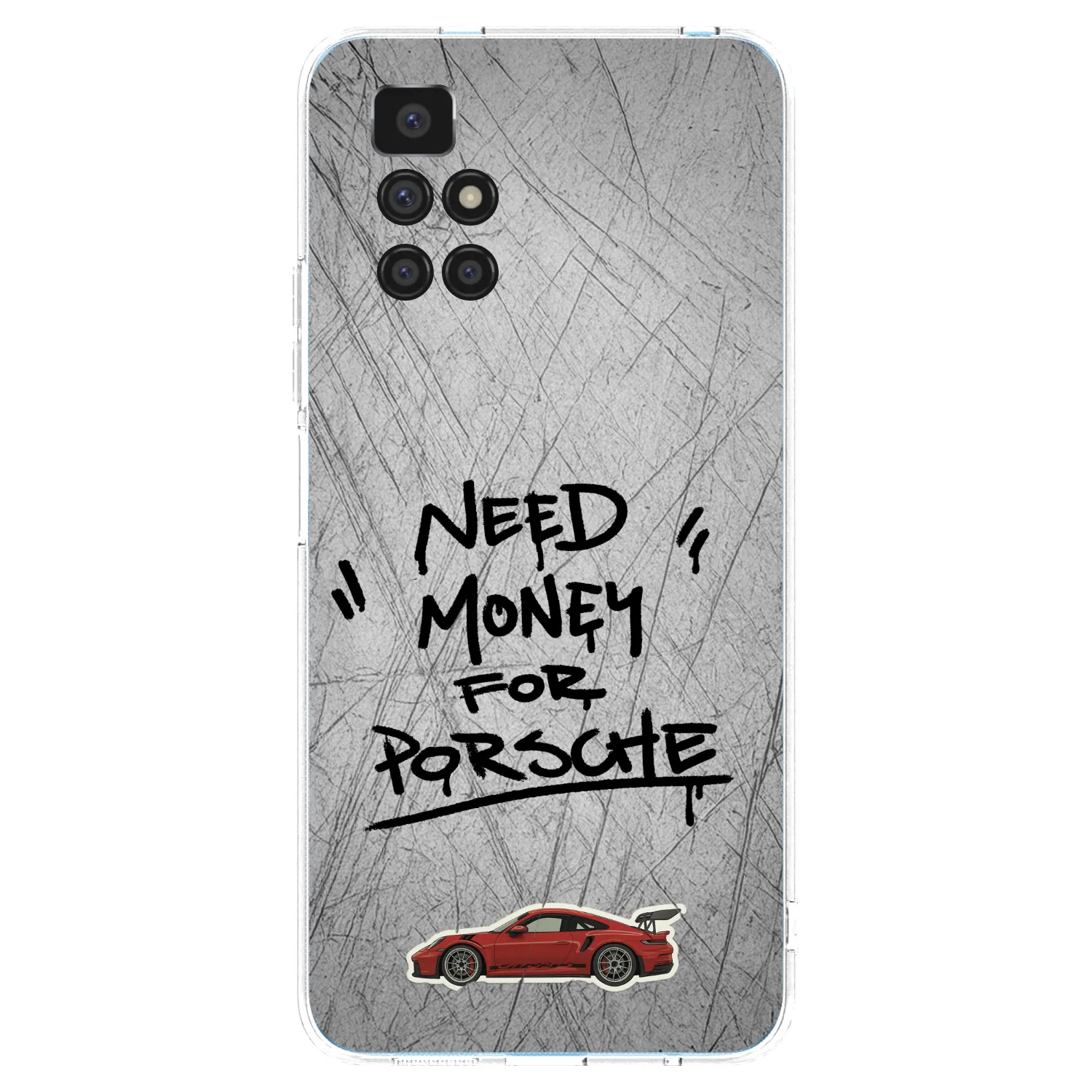 Picasee silikonový průhledný obal pro Xiaomi Redmi 10 - Grey Drift