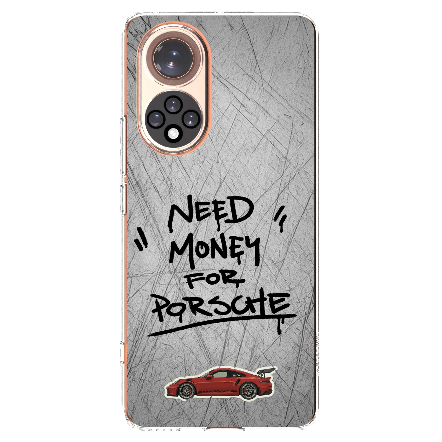 Picasee silikonový průhledný obal pro Honor 50 5G - Grey Drift