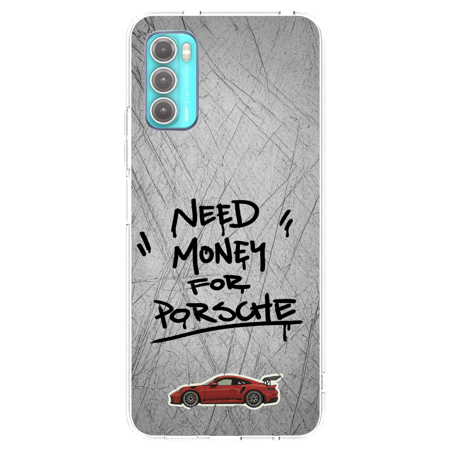 Picasee silikonový průhledný obal pro Motorola Moto G60 - Grey Drift