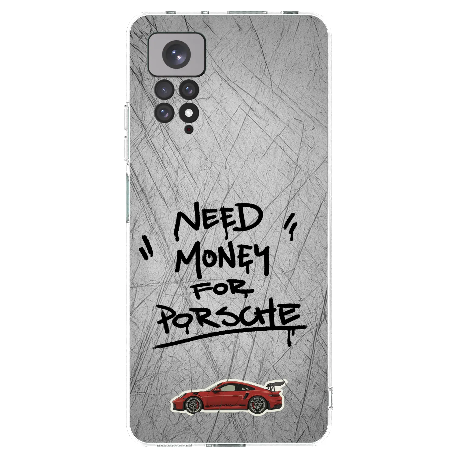 Picasee silikonový průhledný obal pro Xiaomi Redmi Note 11S 4G - Grey Drift