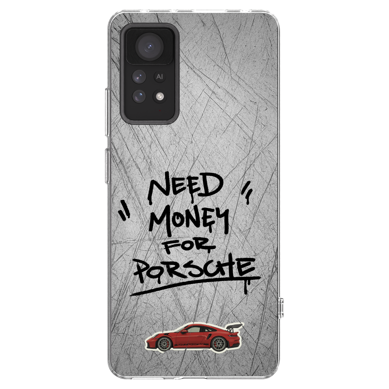 Picasee silikonový průhledný obal pro Xiaomi Redmi Note 11 Pro 5G - Grey Drift