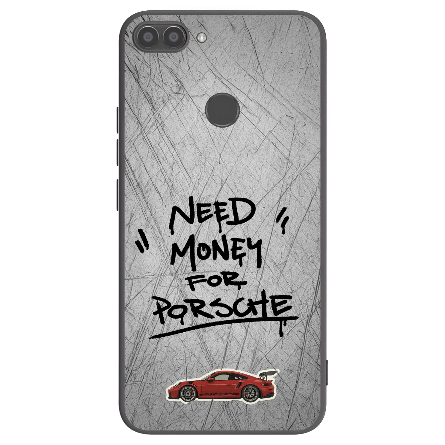 Picasee silikonový černý obal pro Huawei P Smart - Grey Drift
