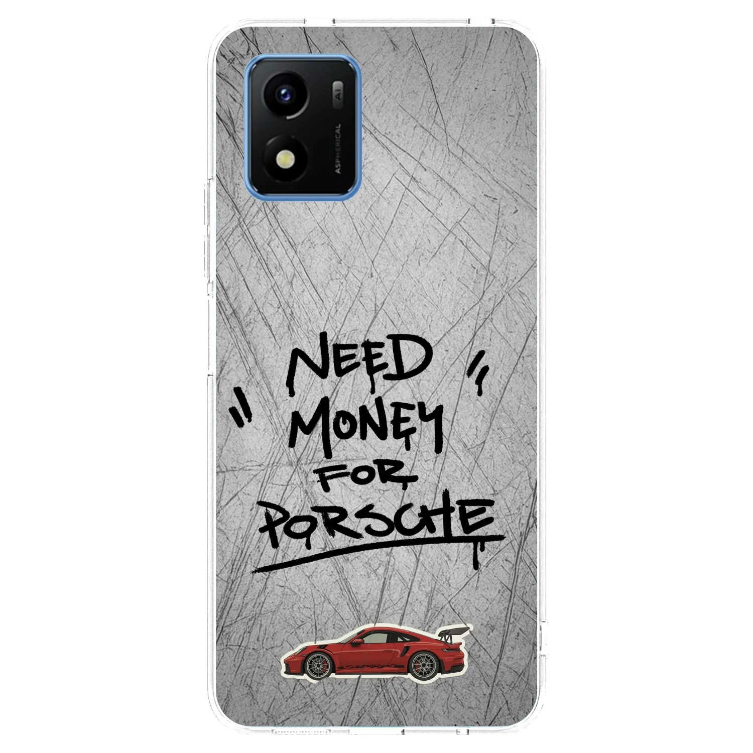 Picasee silikonový průhledný obal pro Vivo Y01 - Grey Drift
