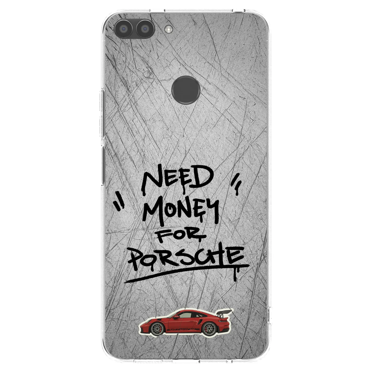 Picasee silikonový průhledný obal pro Huawei P Smart - Grey Drift