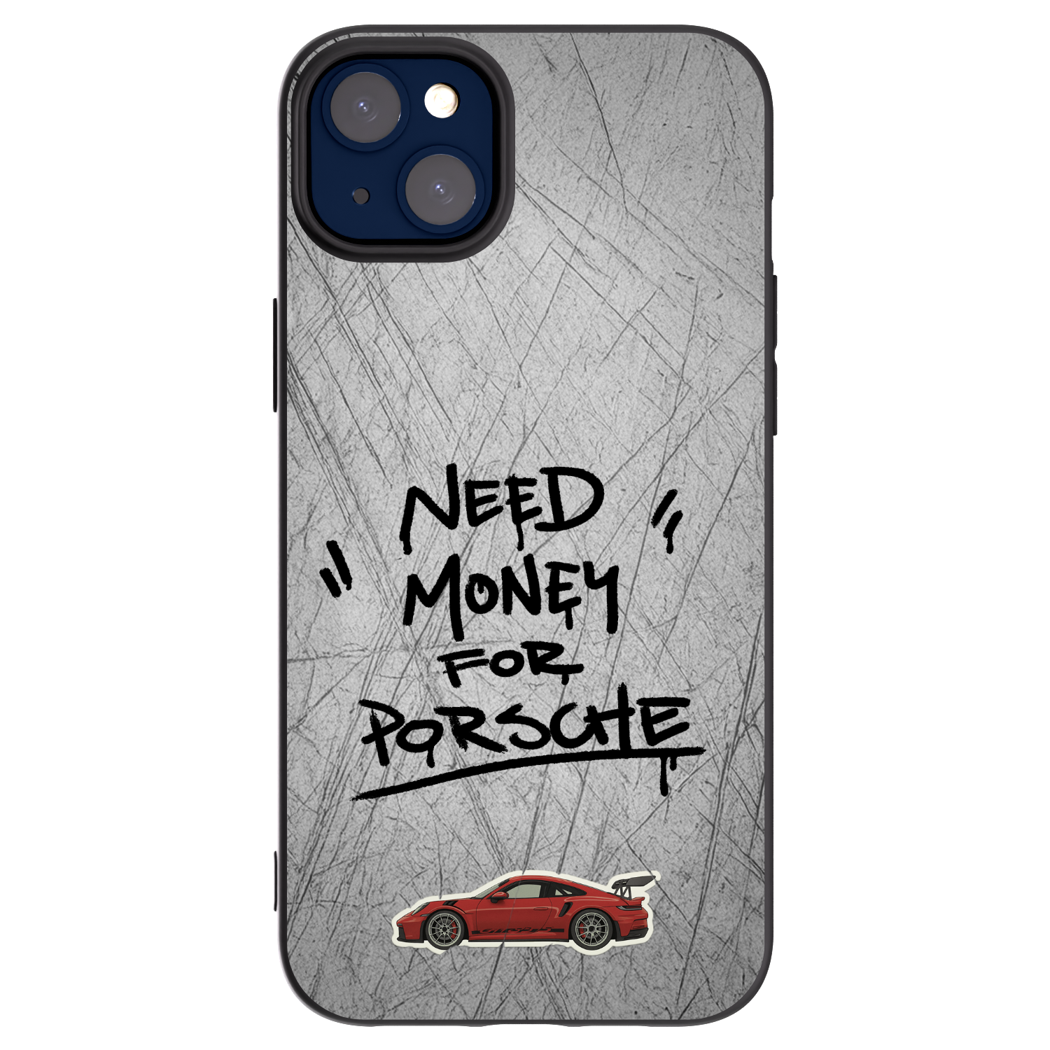 Picasee silikonový černý obal pro Apple iPhone 14 Plus - Grey Drift
