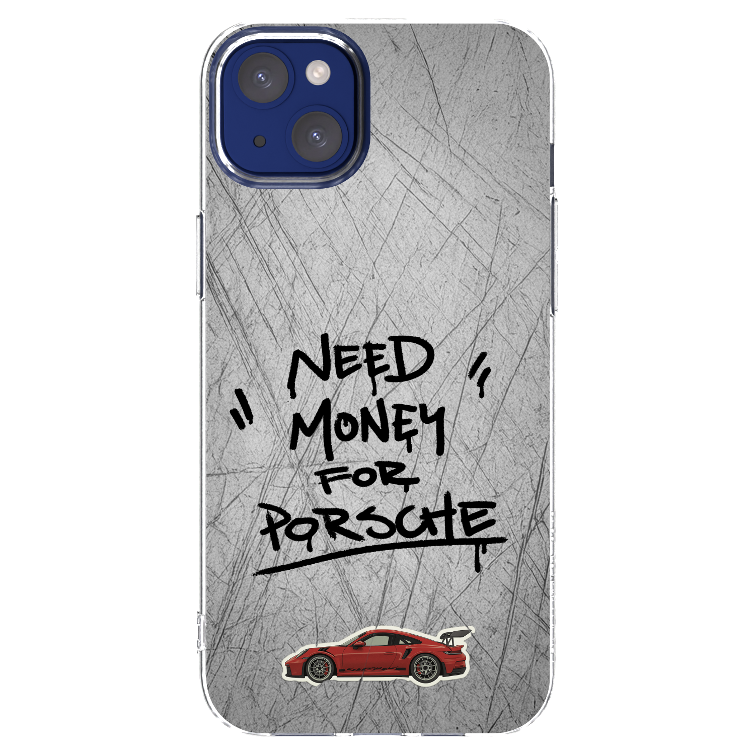 Picasee silikonový průhledný obal pro Apple iPhone 14 Plus - Grey Drift