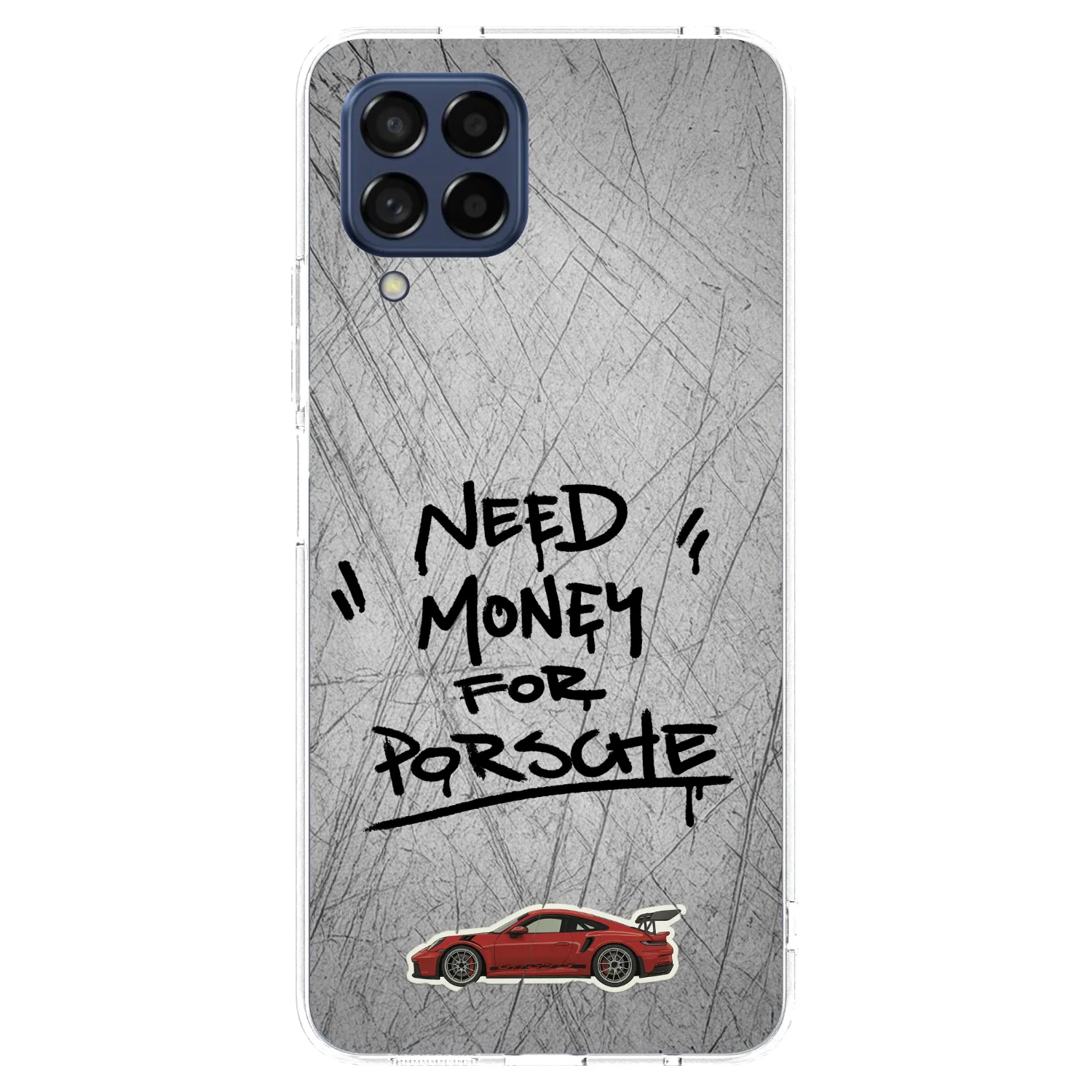 Picasee silikonový průhledný obal pro Samsung Galaxy M53 5G - Grey Drift