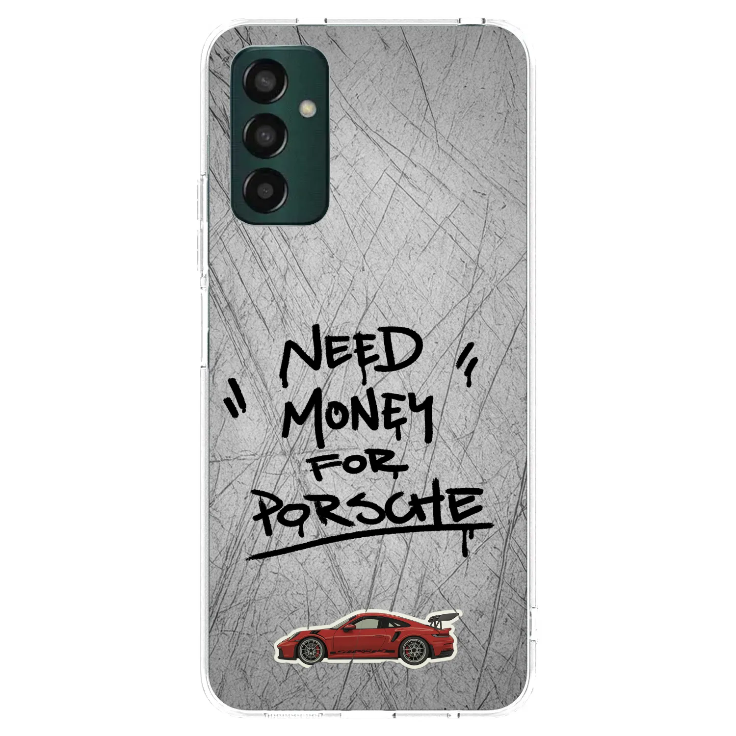 Picasee silikonový průhledný obal pro Samsung Galaxy M13 M135F - Grey Drift