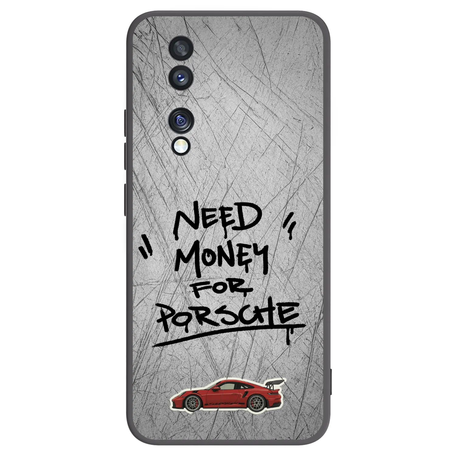 Picasee silikonový černý obal pro Honor 70 - Grey Drift