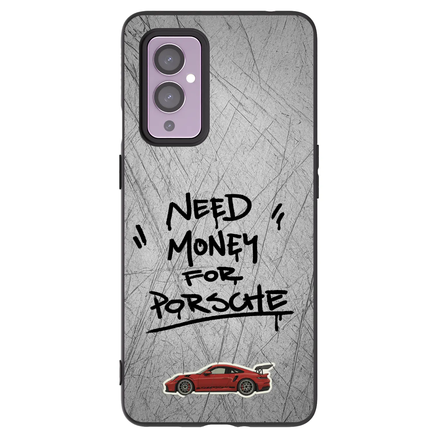 Picasee silikonový černý obal pro OnePlus 9 - Grey Drift