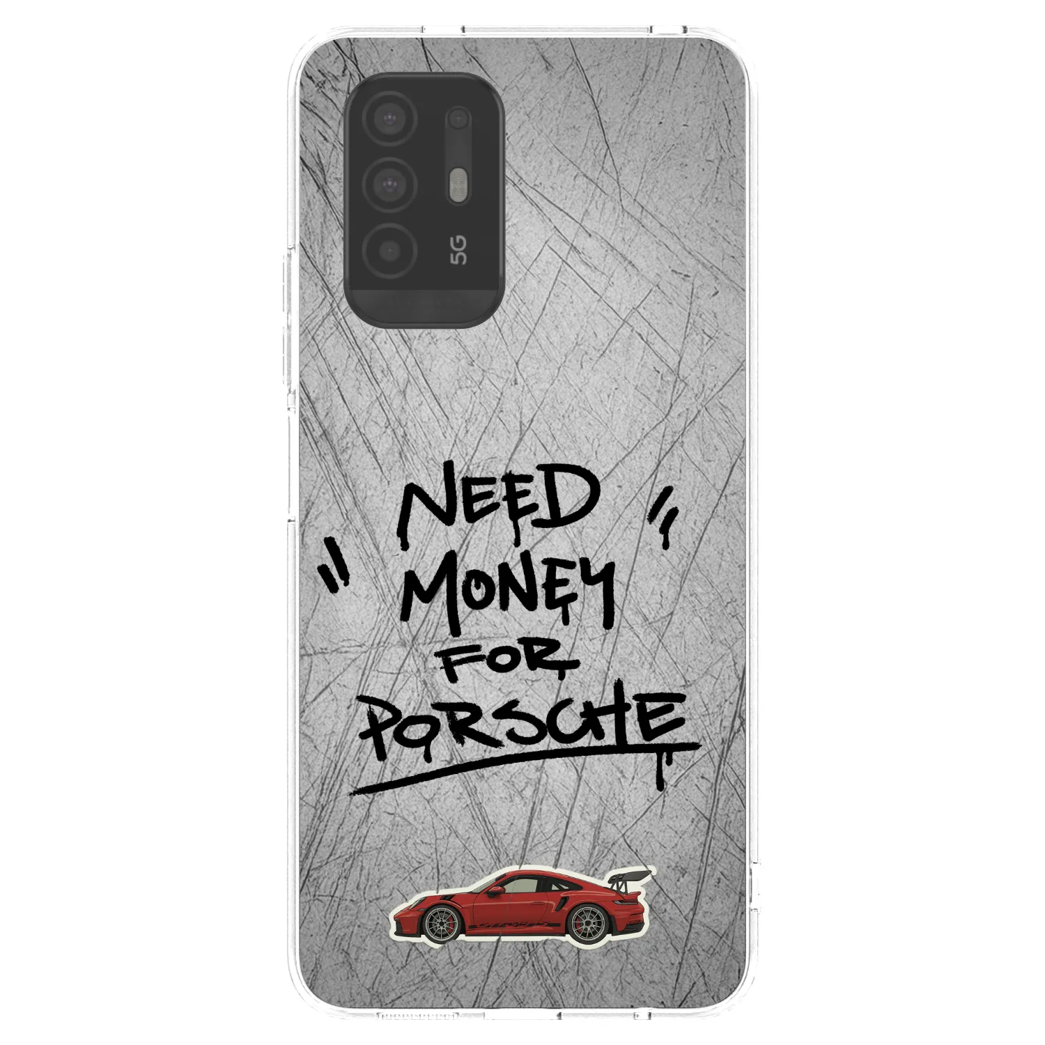 Picasee silikonový průhledný obal pro OPPO A94 5G - Grey Drift