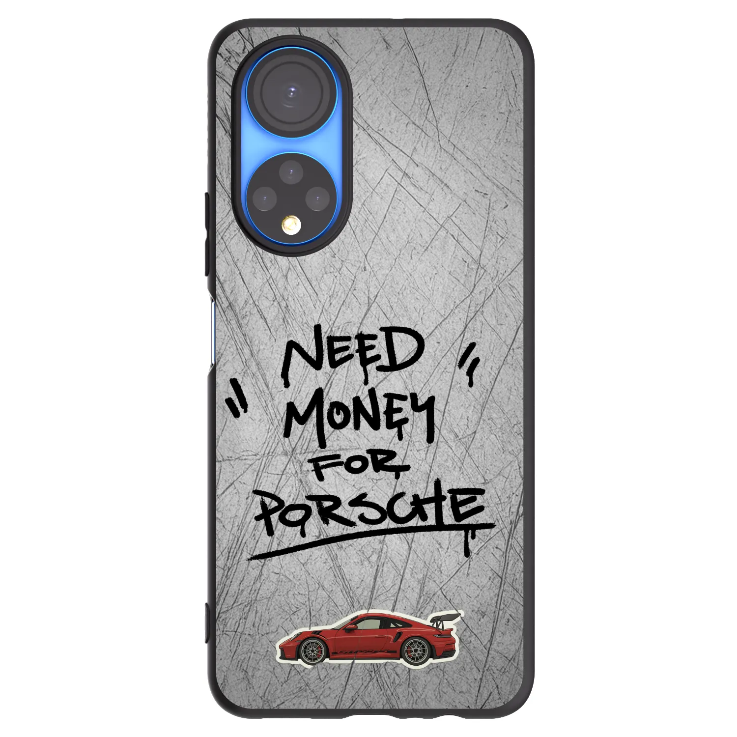 Picasee silikonový černý obal pro Honor X7 - Grey Drift