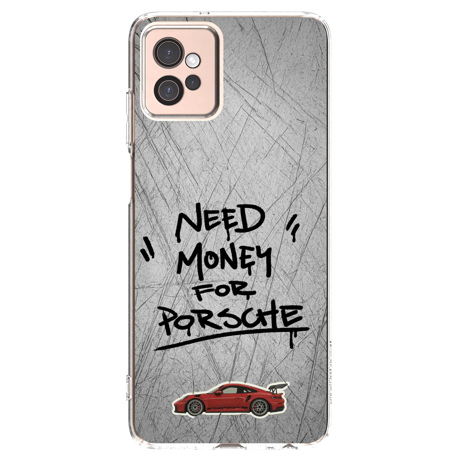 Picasee silikonový průhledný obal pro Motorola Moto G32 - Grey Drift