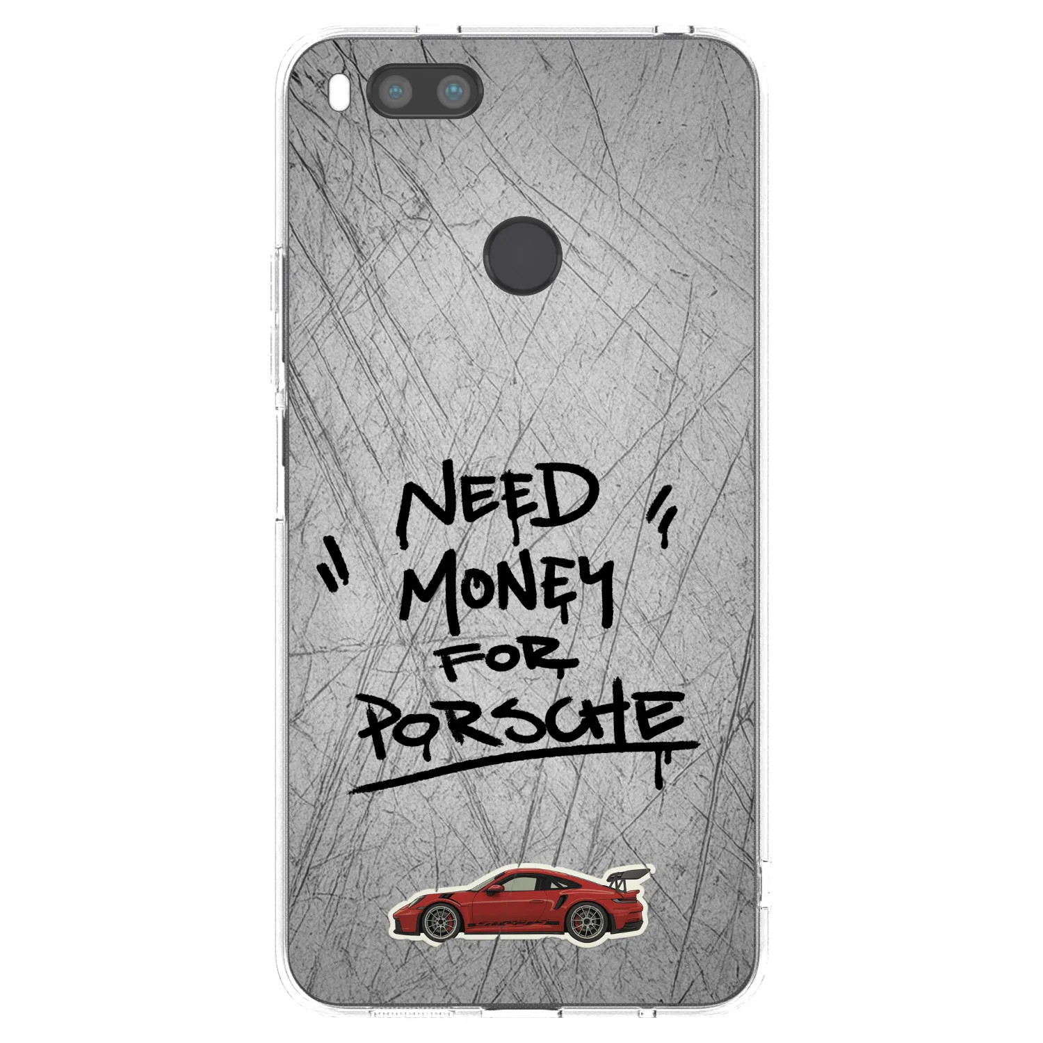 Picasee silikonový průhledný obal pro Xiaomi Redmi A1 - Grey Drift