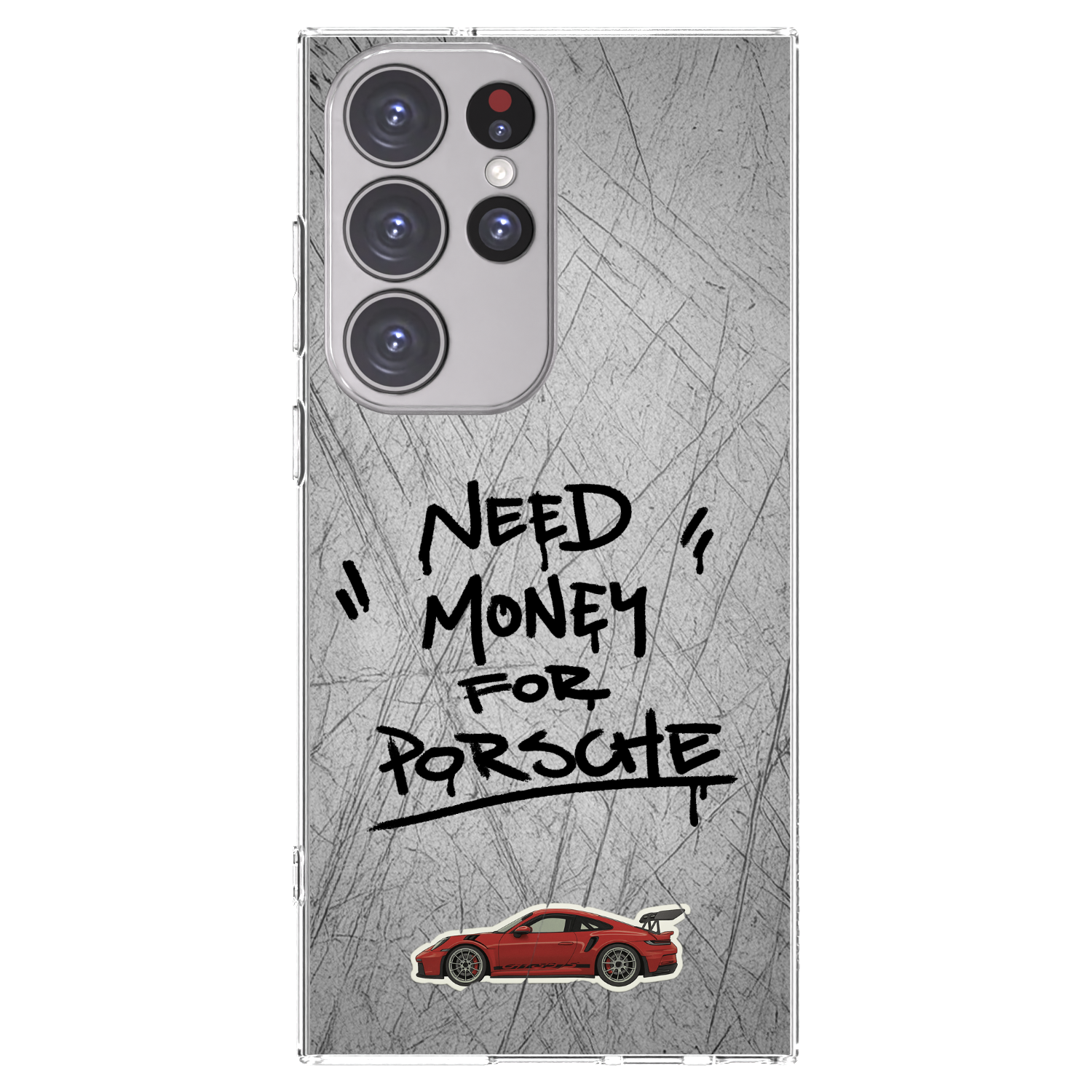Picasee silikonový průhledný obal pro Samsung Galaxy S23 Ultra 5G - Grey Drift