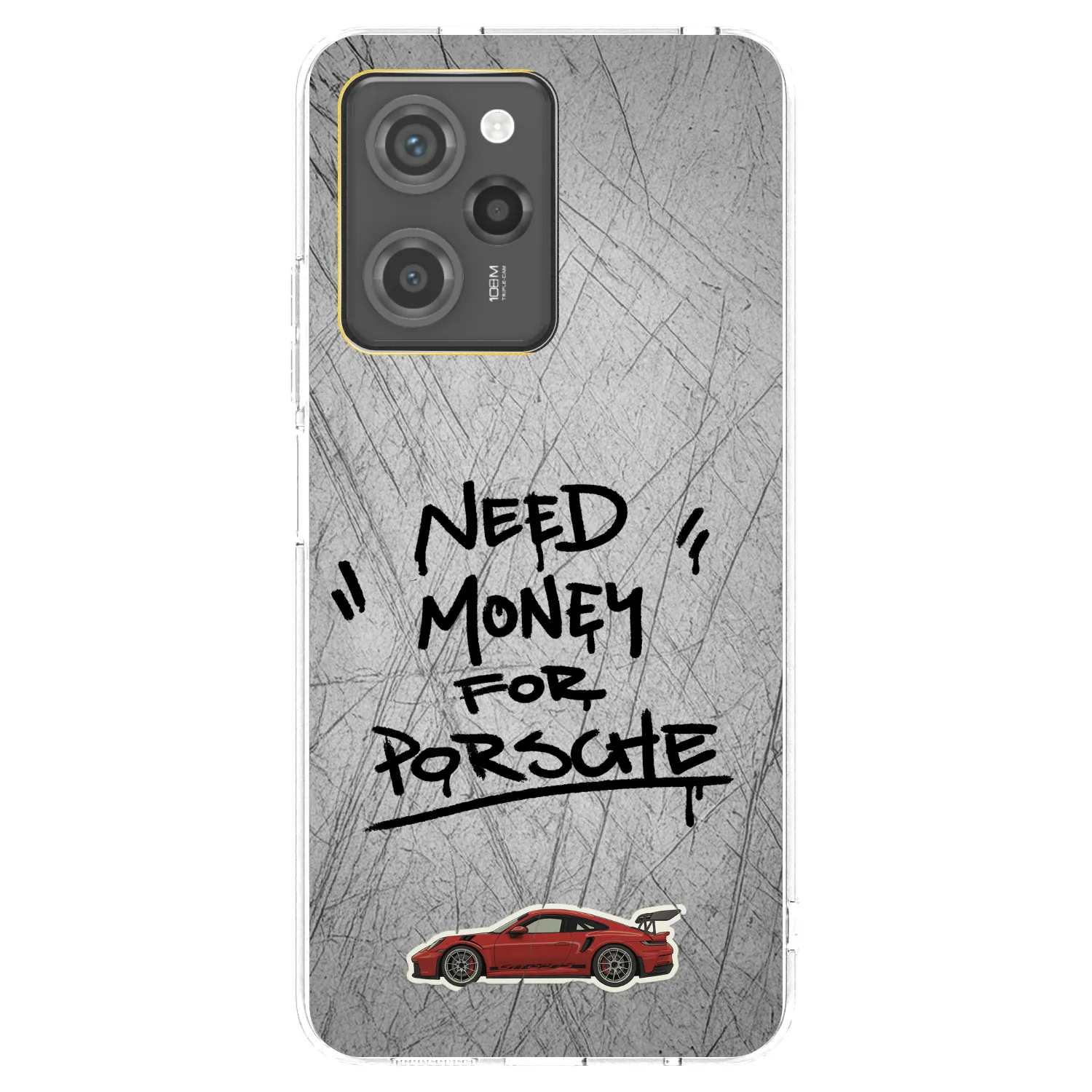 Picasee silikonový průhledný obal pro Xiaomi Poco X5 Pro - Grey Drift
