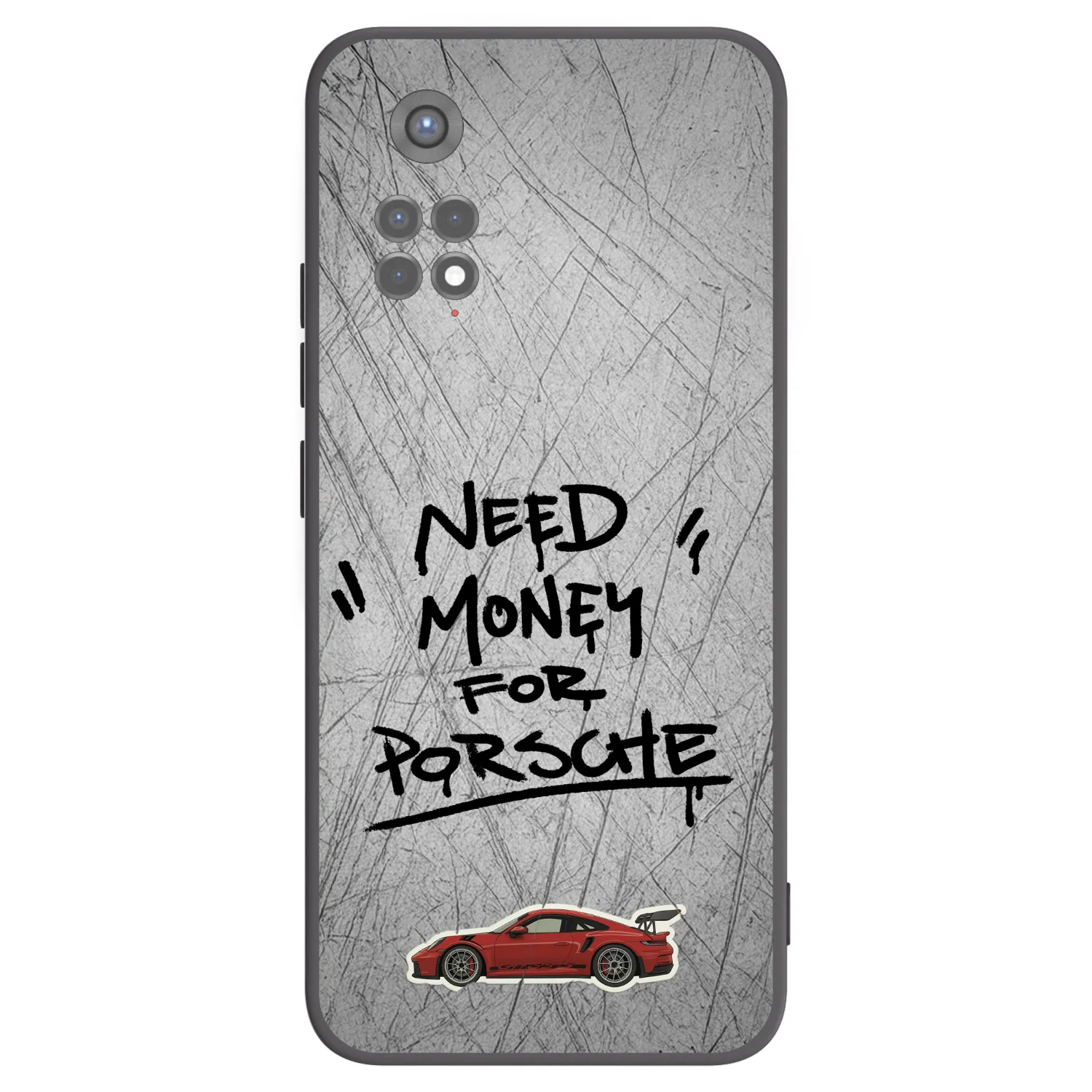 Picasee silikonový černý obal pro Xiaomi Redmi Note 11S 5G - Grey Drift