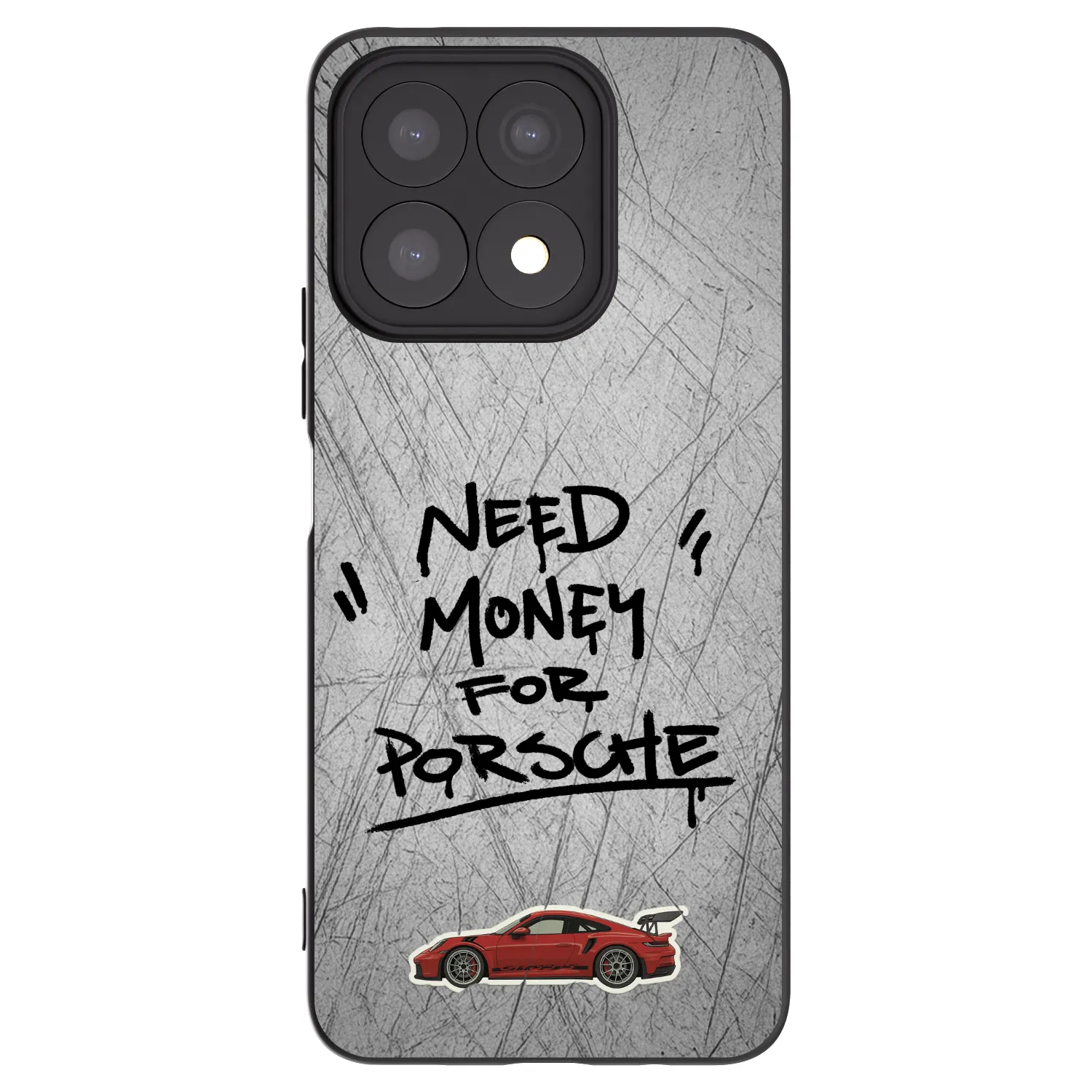 Picasee silikonový černý obal pro Honor X8a - Grey Drift