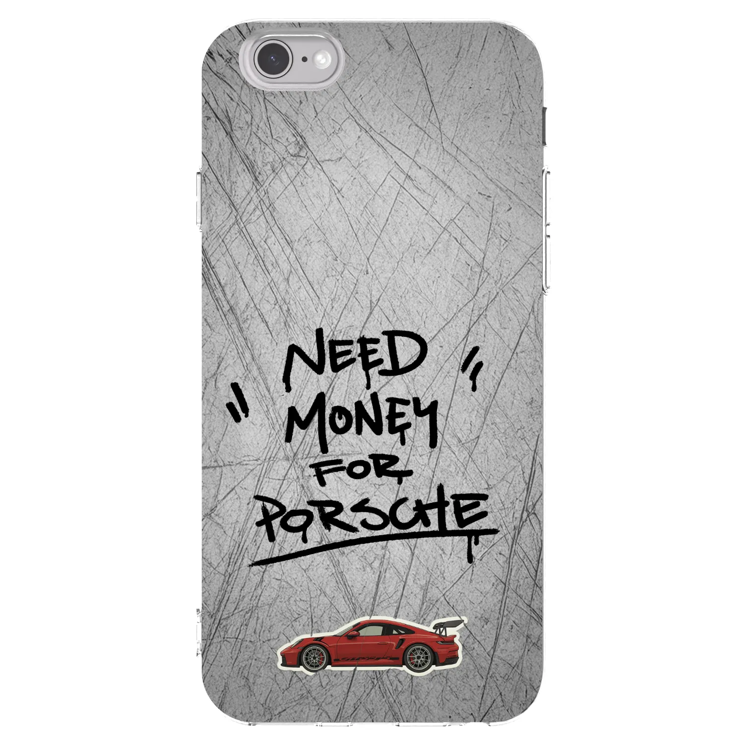 Picasee silikonový průhledný obal pro Apple iPhone 6/6S - Grey Drift